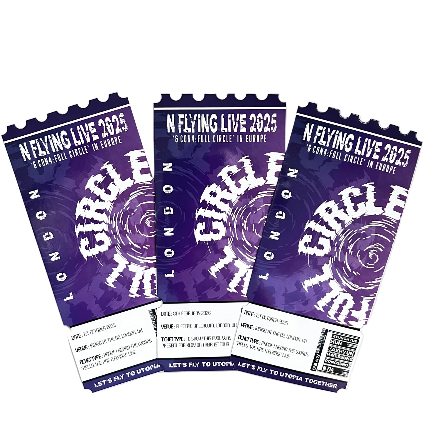 N.FLYING Inspired souvenir Ticket