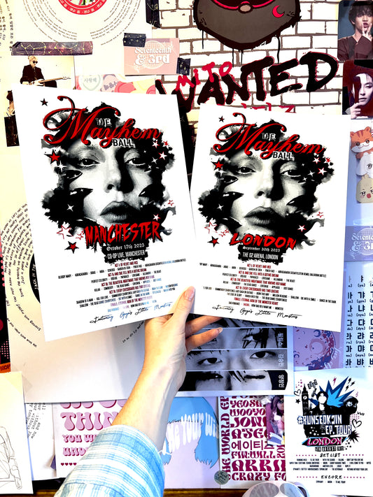 Mayhem ball Inspired Tour Set List