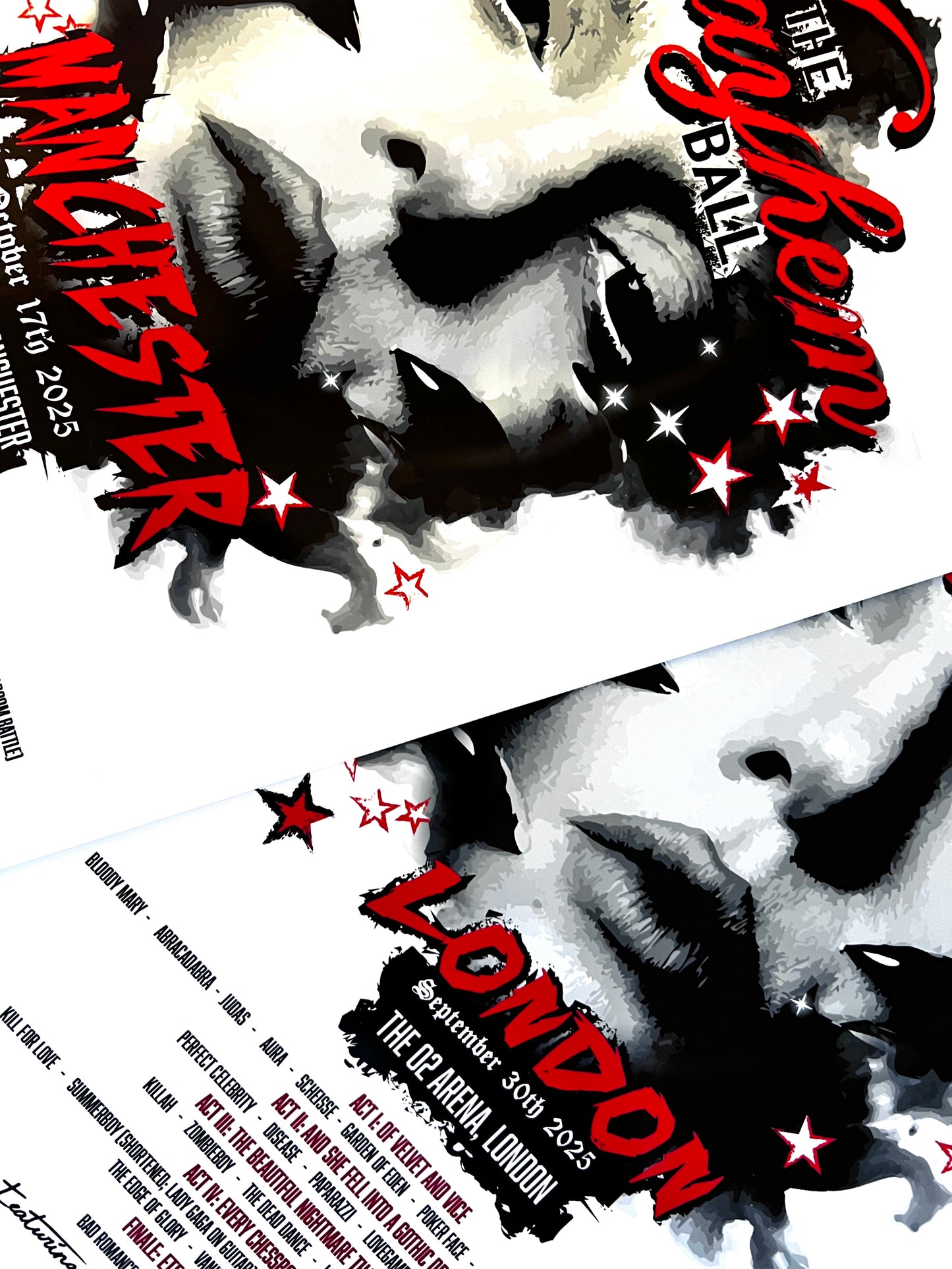 Mayhem ball Inspired Tour Set List