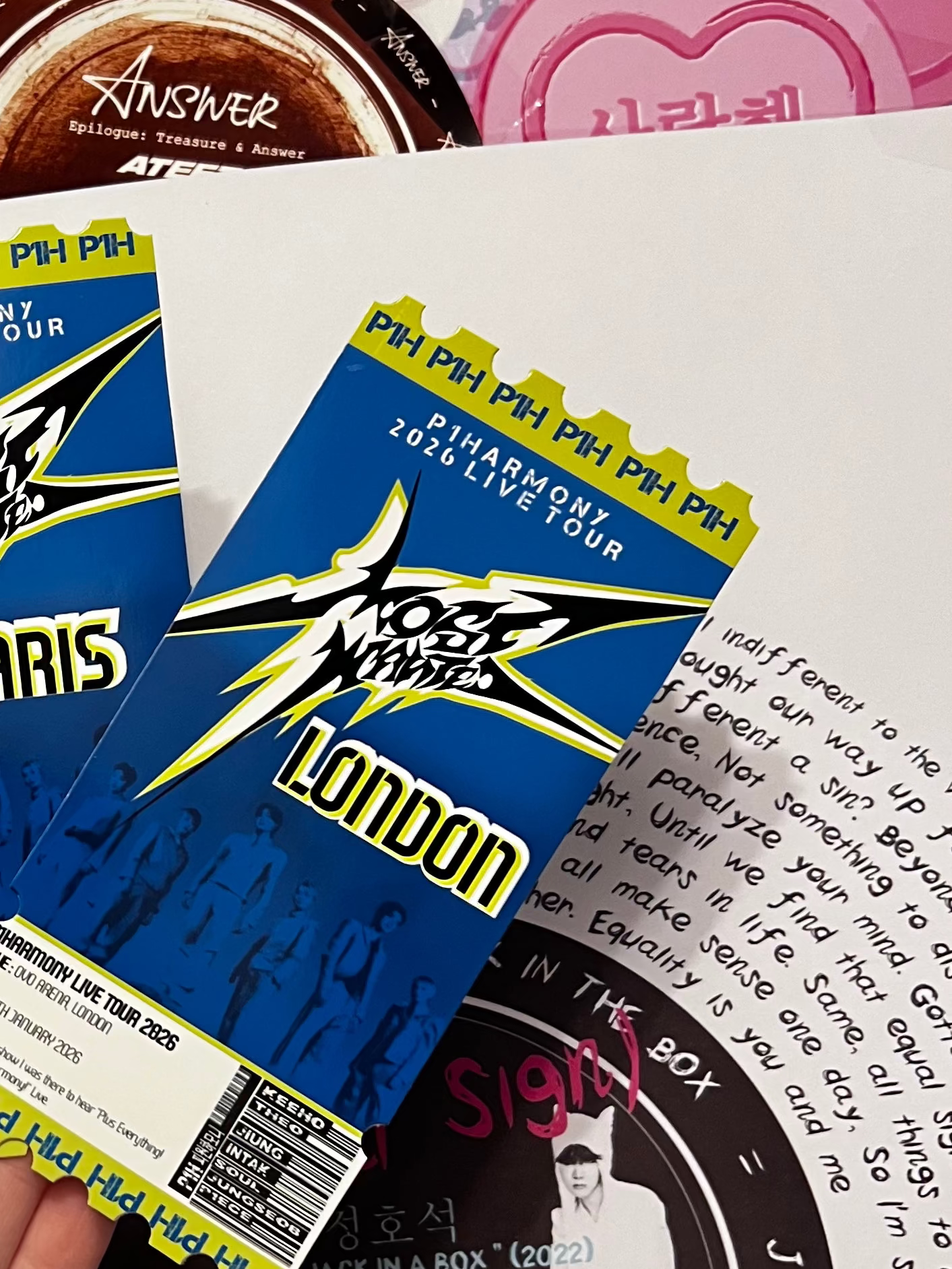 P1H Inspired souvenir ticket