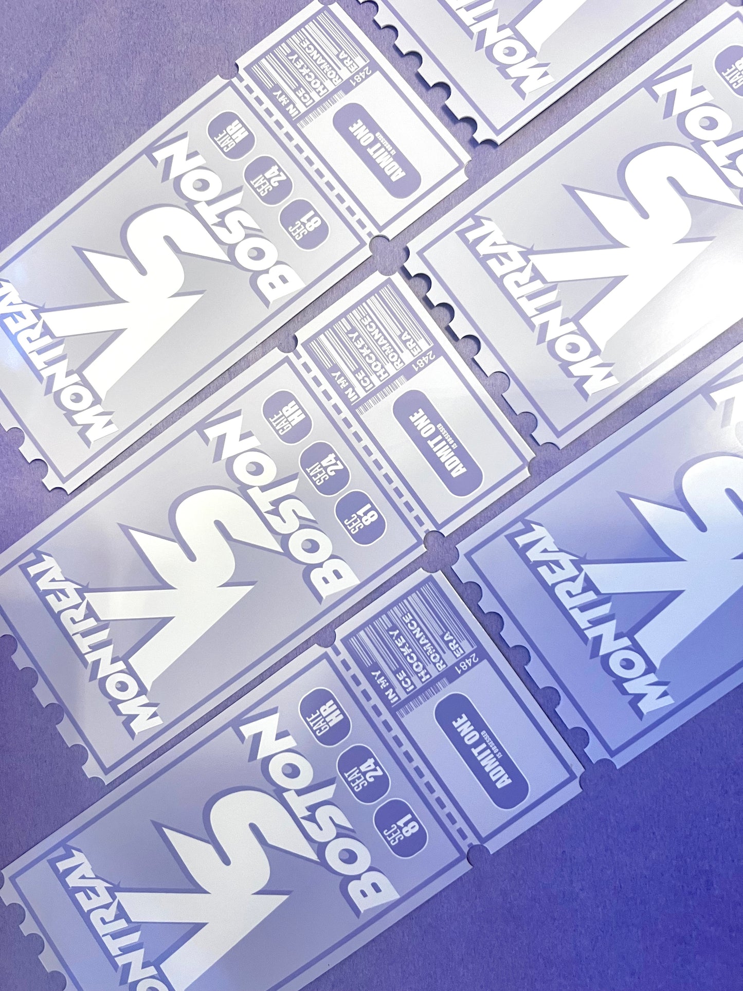 Hockey Romance inspired Ticket Book Marks