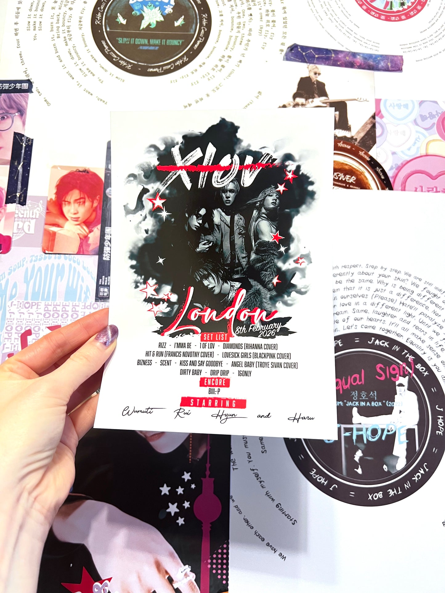 XLOV inspired Tour Set List 2026