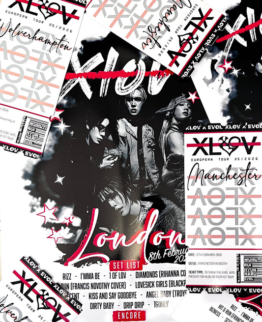 XLOV inspired Tour Set List 2026