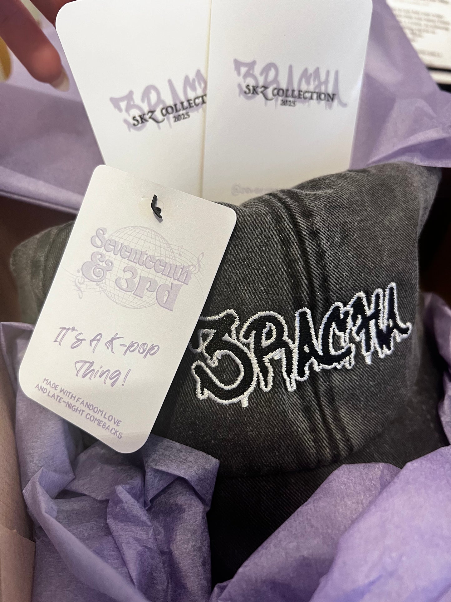 Stray Kids "3Racha" Embroidery Cap *PRE ORDER*