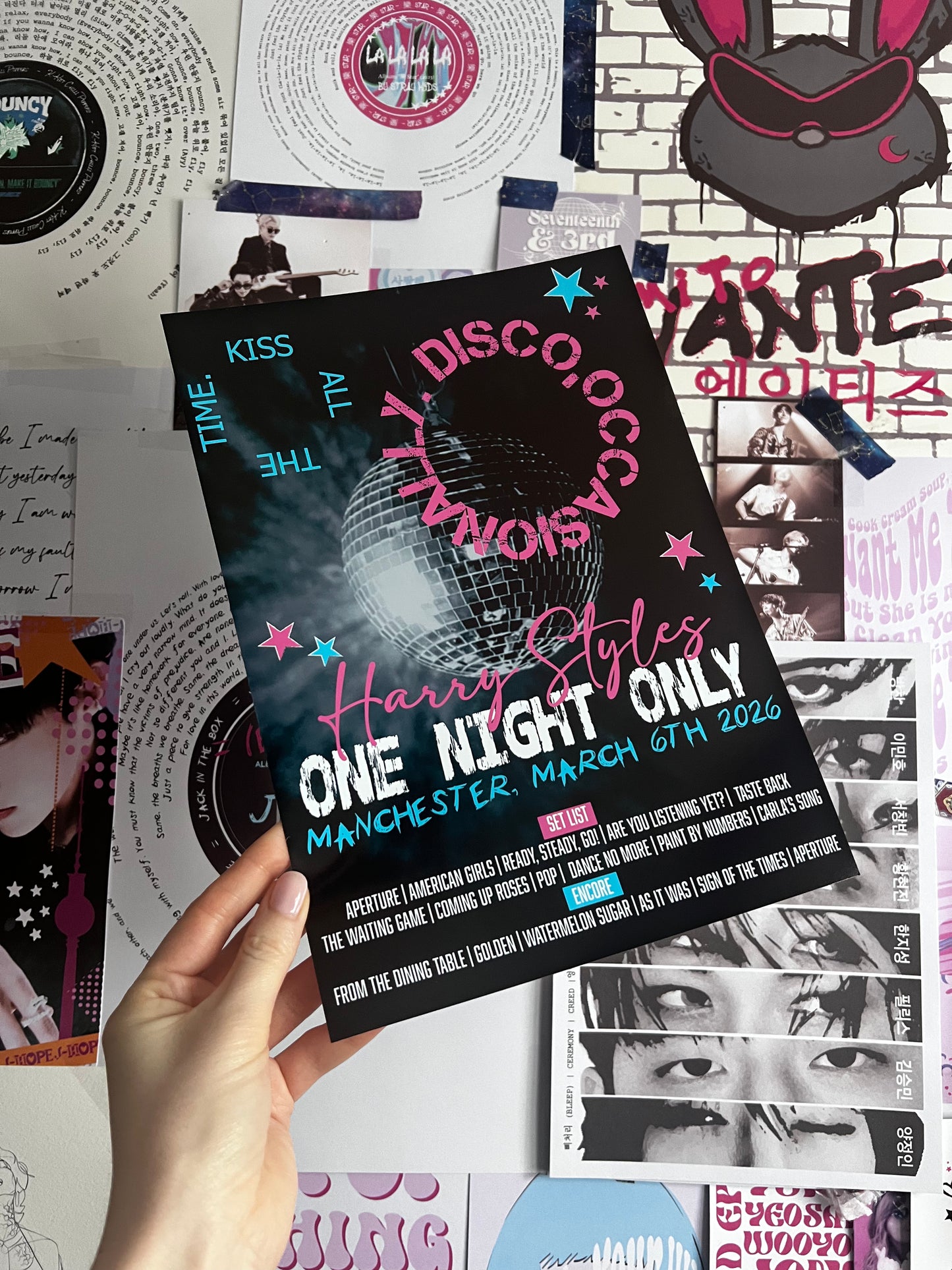 One Night Only Inspired H Styles Set List and souvenir ticket