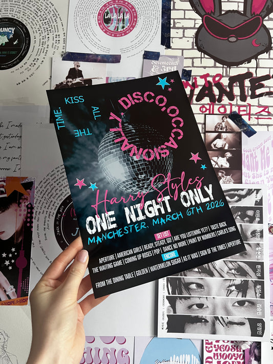 One Night Only Inspired H Styles Set List and souvenir ticket
