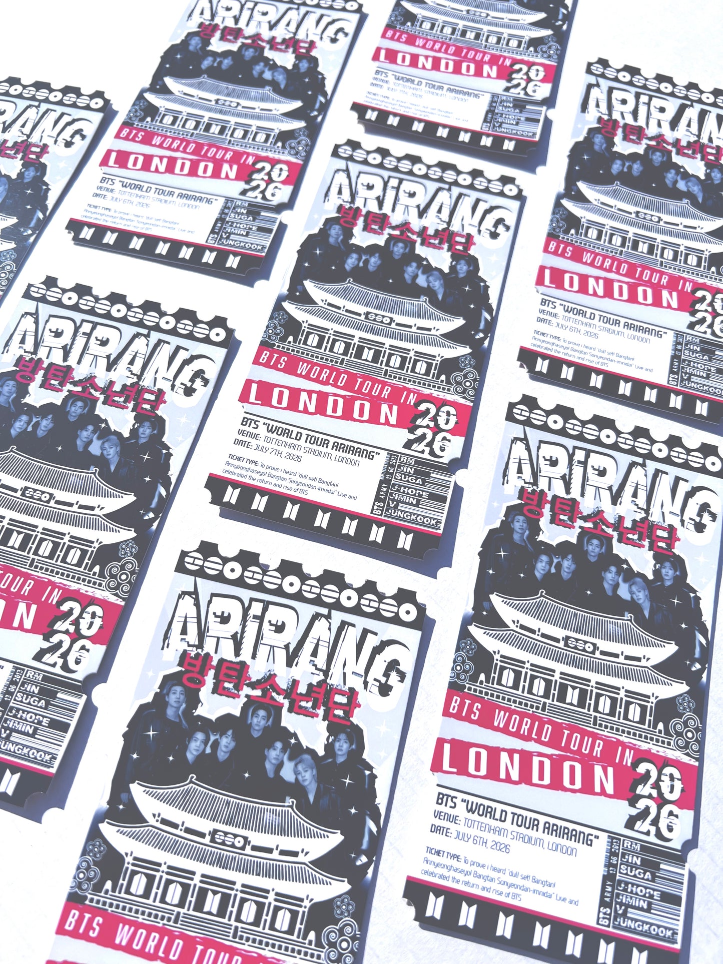 ARIRANG TOUR inspired Souvenir Ticket (Personalised Ticket)