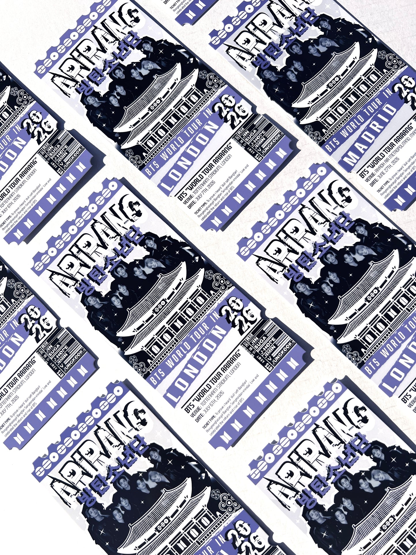 ARIRANG TOUR inspired Souvenir Ticket (Personalised Ticket)