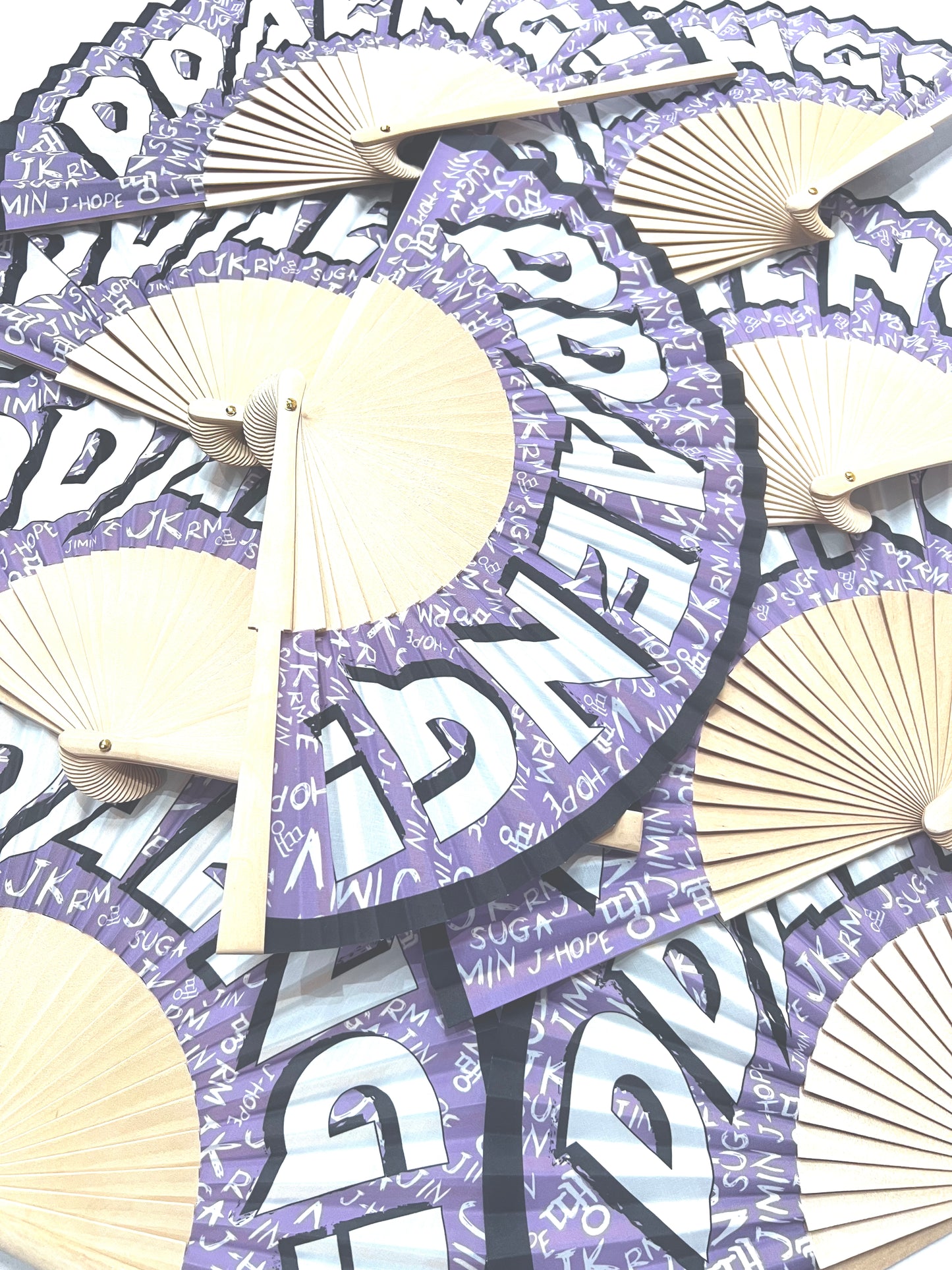 "DDAENG" Iconic fabric Hand Fan