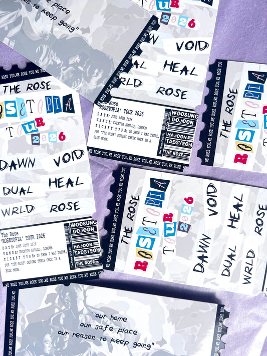 The Rosetopia inspired Souvenir Tour Ticket 2026
