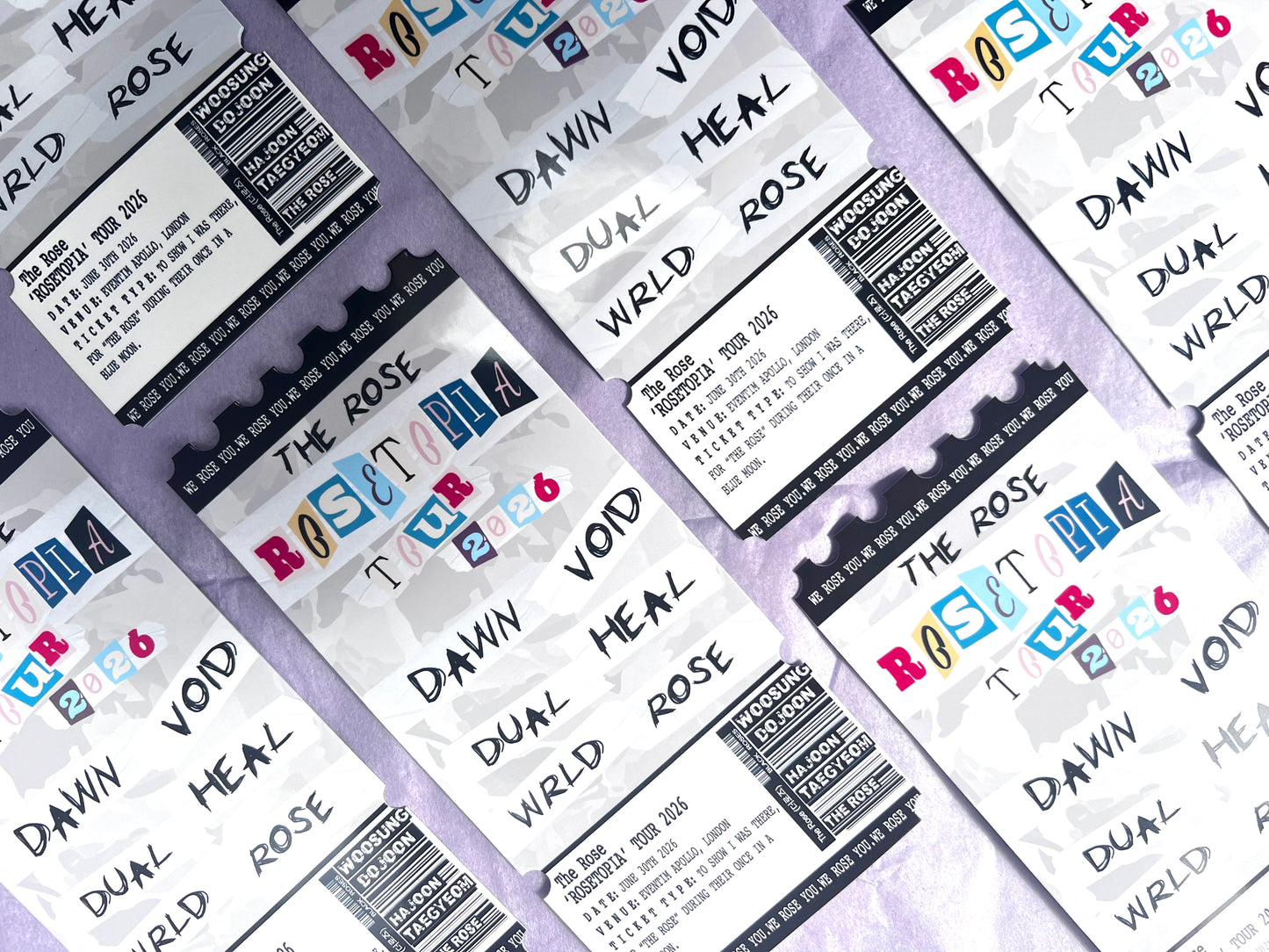 The Rosetopia inspired Souvenir Tour Ticket 2026