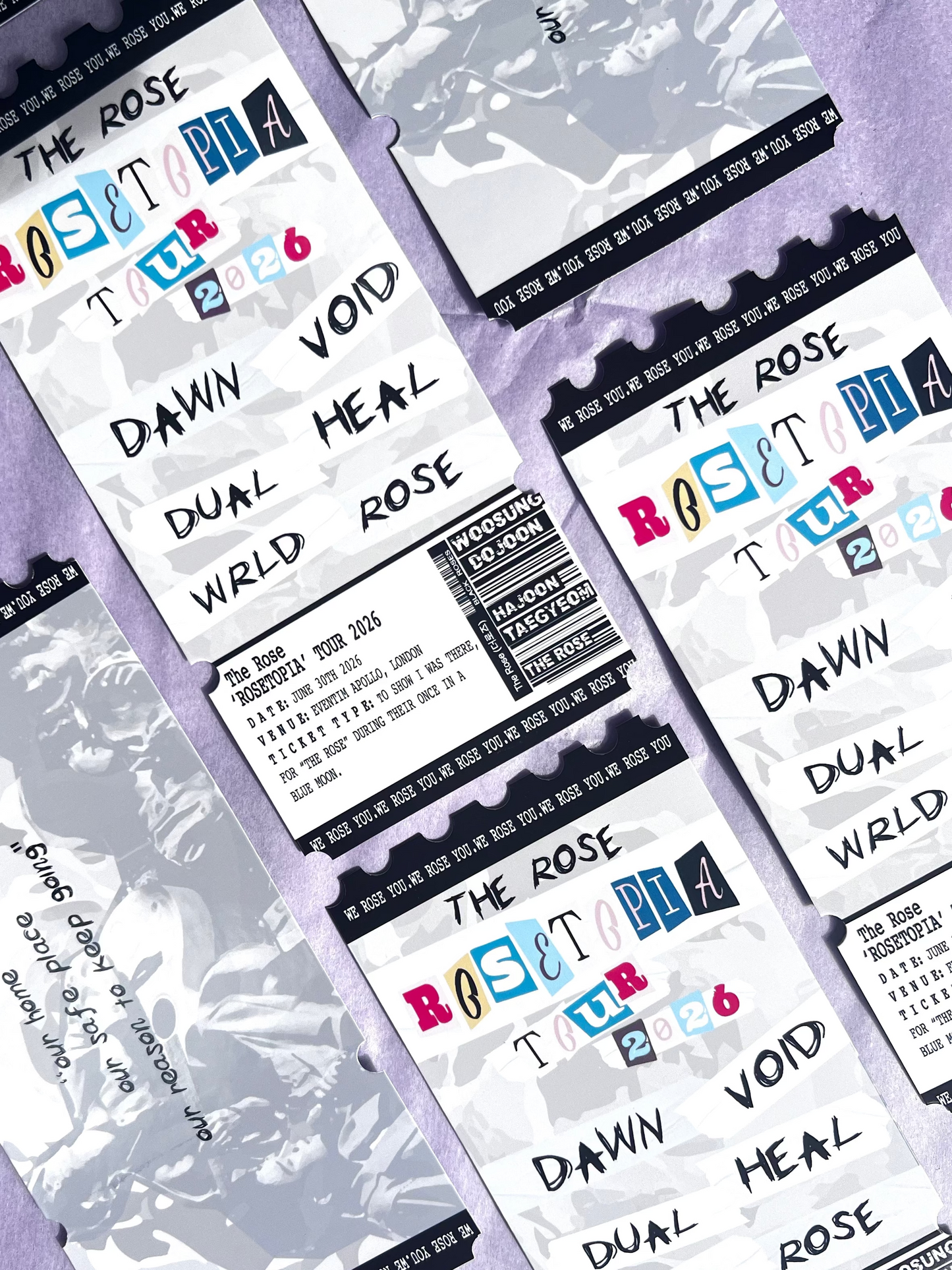 The Rosetopia inspired Souvenir Tour Ticket 2026