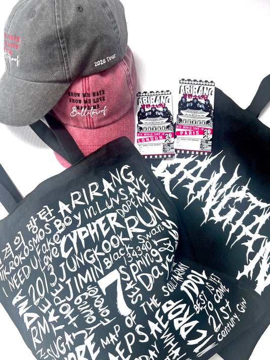 BTS inspired Rocker Tote Bags