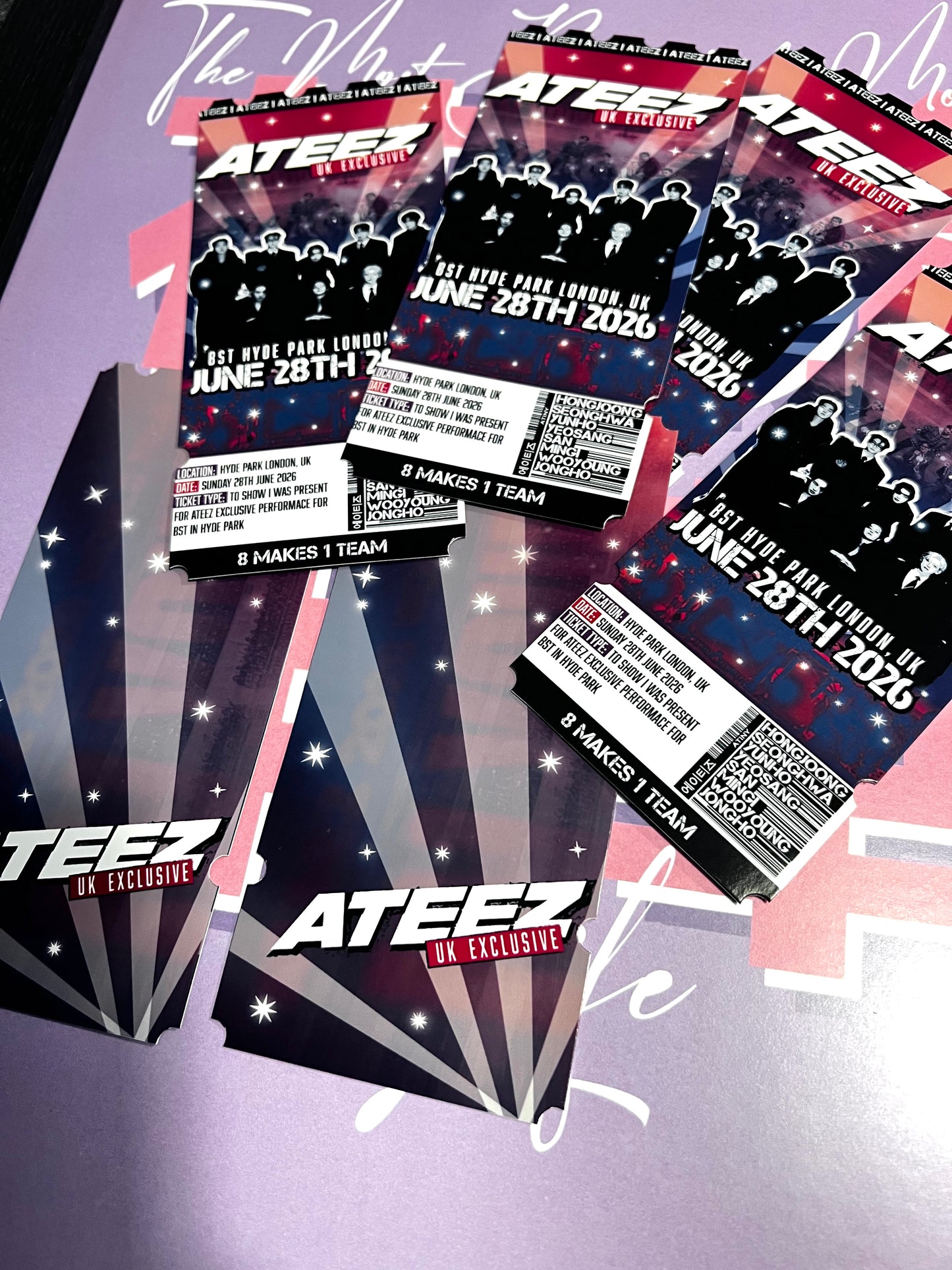 "ATEEZ at BST 2026"  inspired Souvenir Ticket