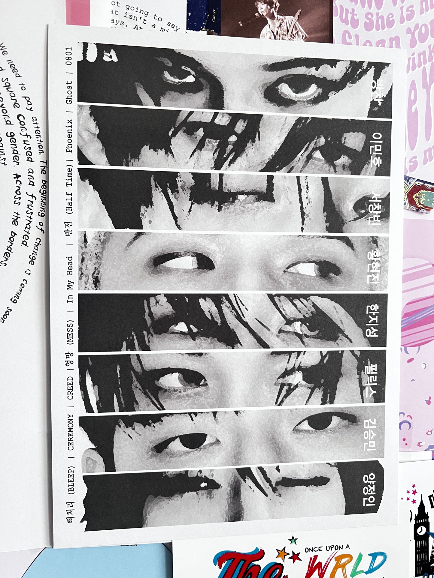 "KARMA " Stray Kids Eyes  inspired print