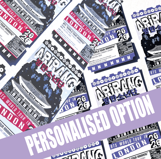 ARIRANG TOUR inspired Souvenir Ticket (Personalised Ticket)