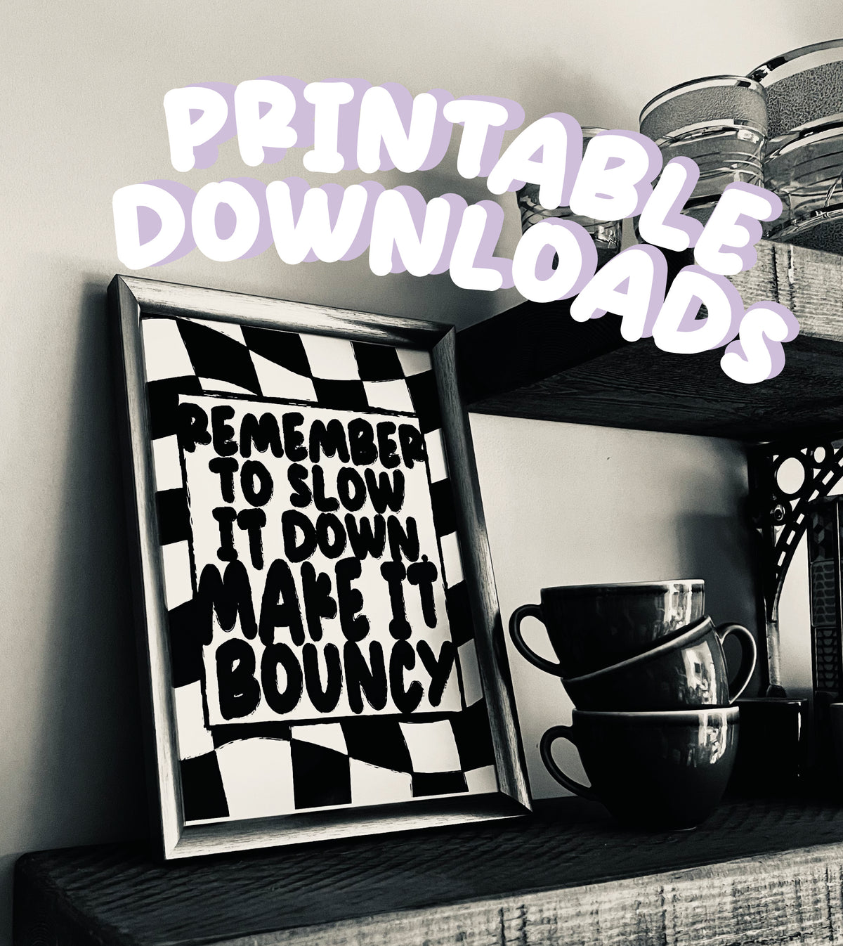 "Remember to be Bouncy"" Ateez inspired print *Printable Download*