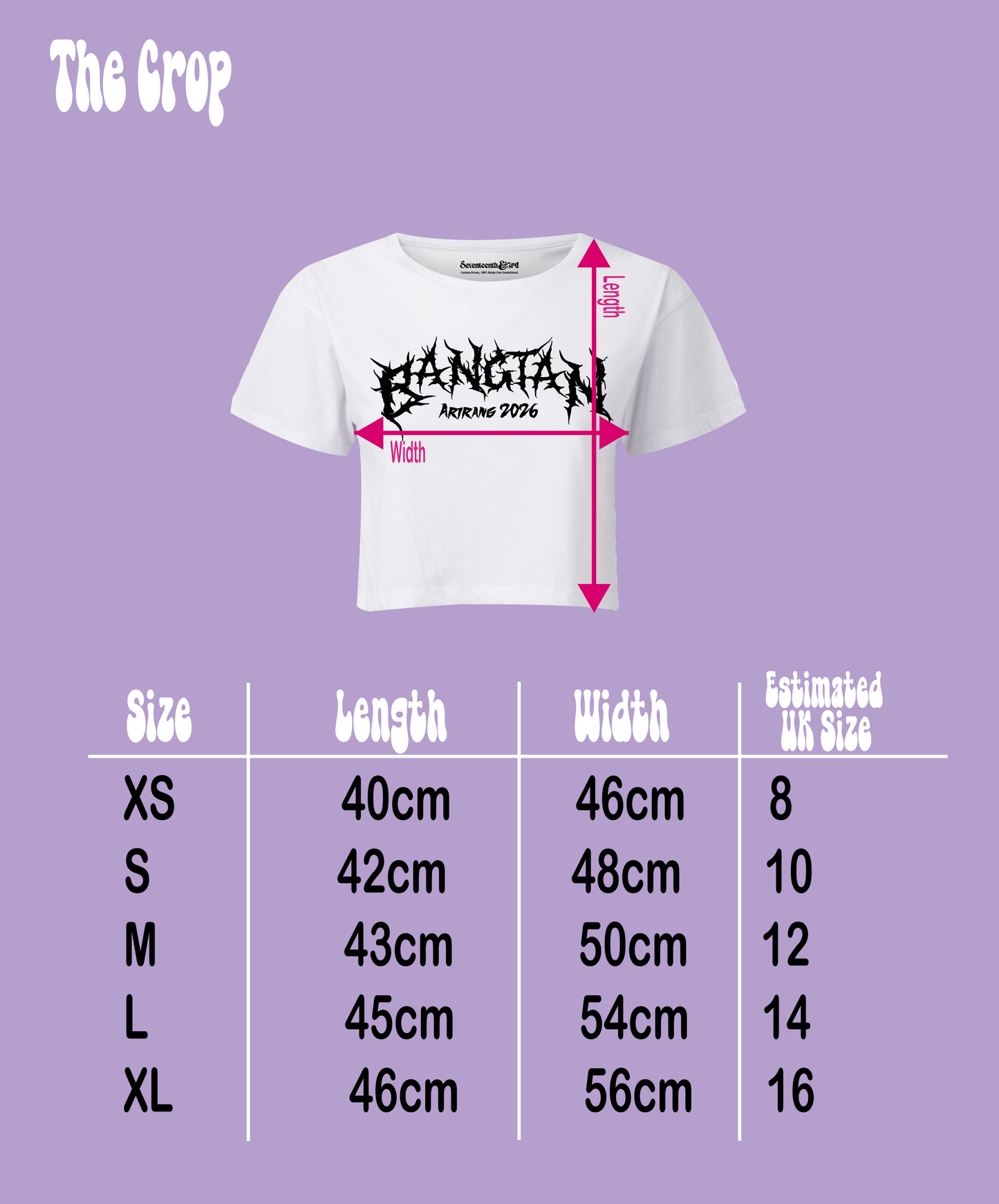 The Ararang BTS ROCK crop *preorder*