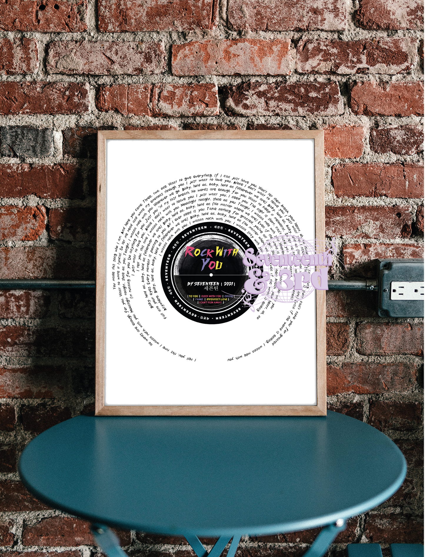 SVT  "Rock With You" Lyric print