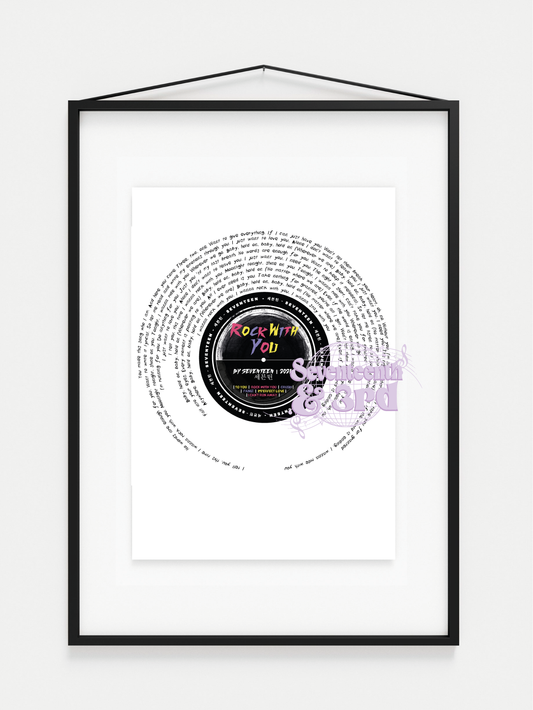 SVT  "Rock With You" Lyric print