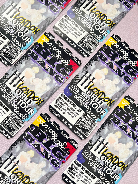 "BIG BANG" inspired Souvenir Ticket
