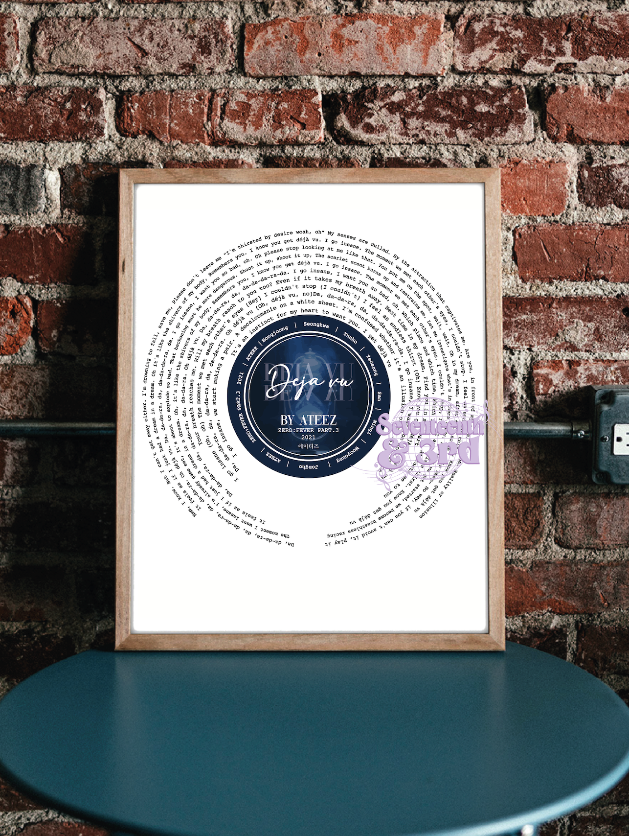 DEJA VU lyrics print