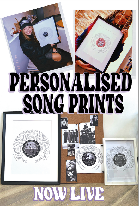 Your choice of song Lyric Print