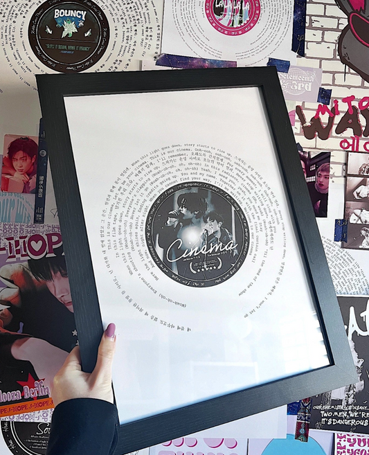 Stray Kids  "Cinema" Lyric Wall Art Print