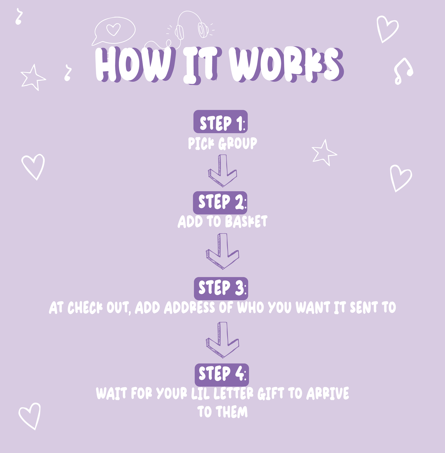 K-POP Secret Santa Letter Gift