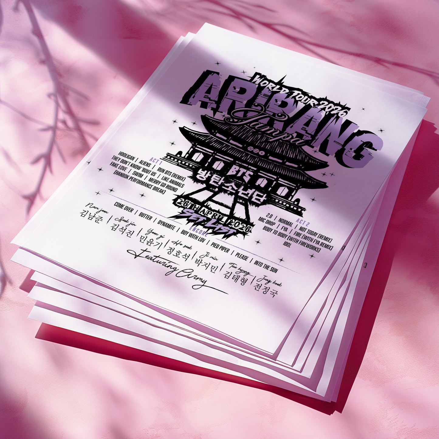 Arirang Tour "Your City" Set List 2026 *Download Version*