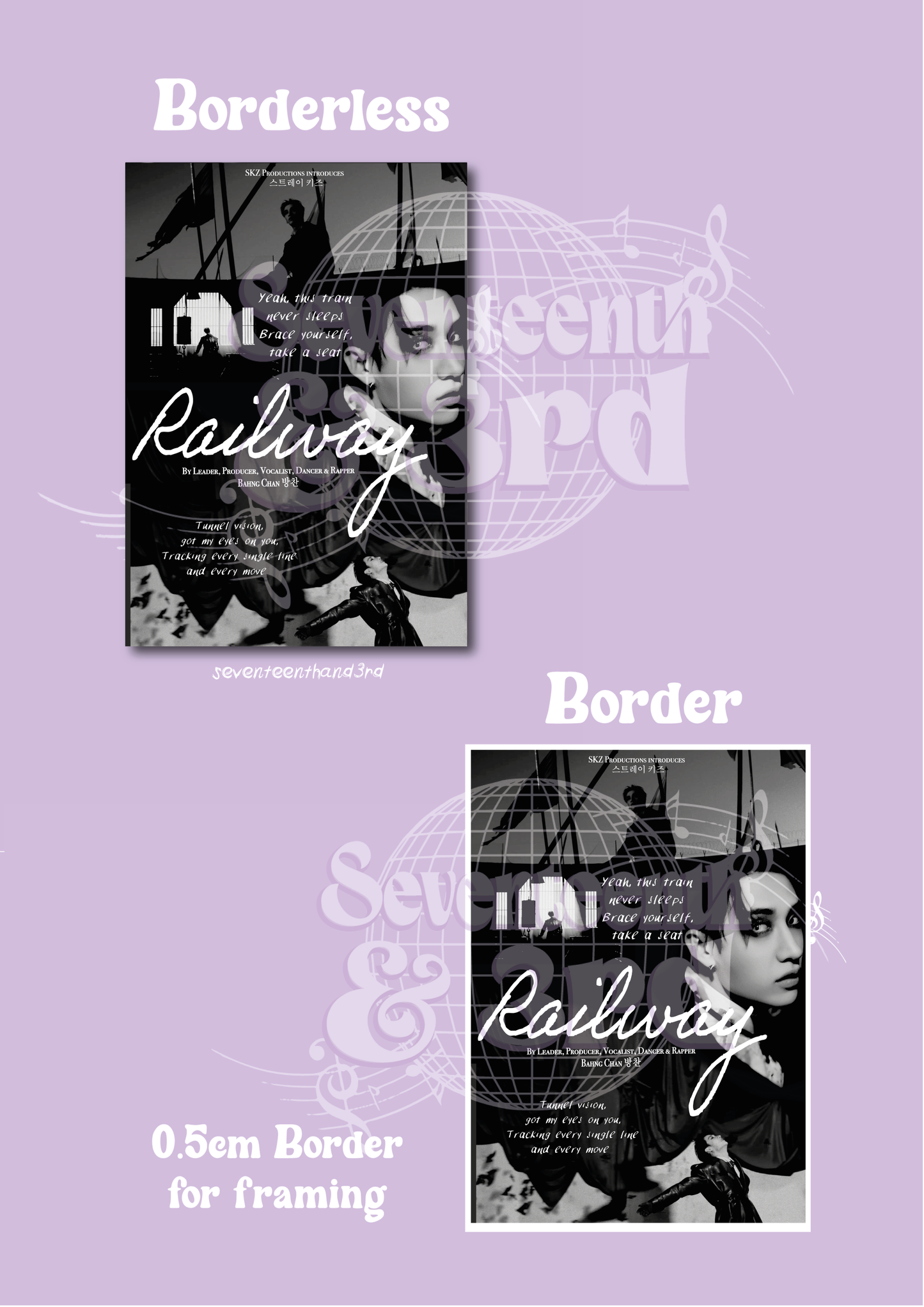 "Railway" Bangchan SKZ Movie inspired poster