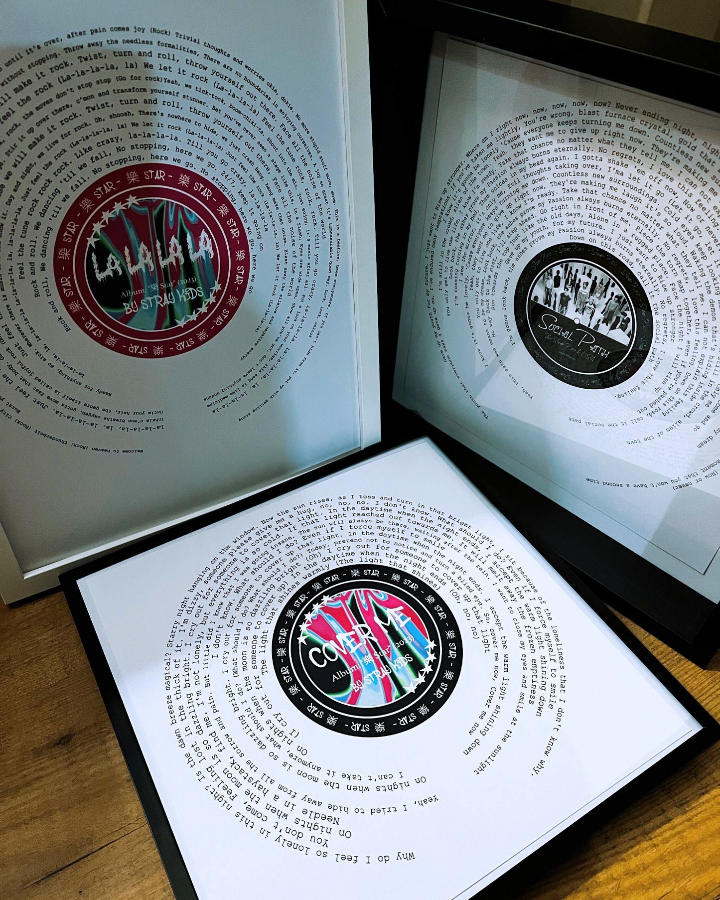Stray Kids 樂-STAR "Cover me " inspired Lyric Wall Print