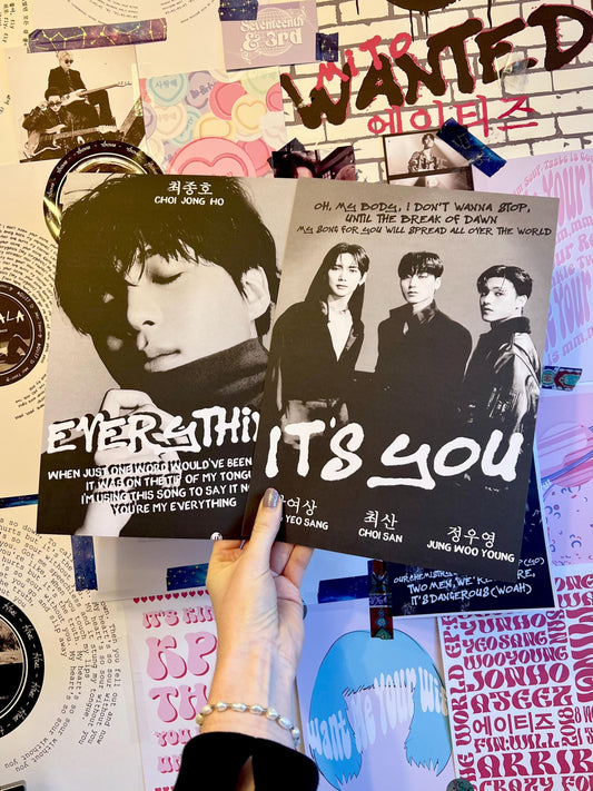 Ateez "EVERYTHING" inspired Poster Print of Jongho