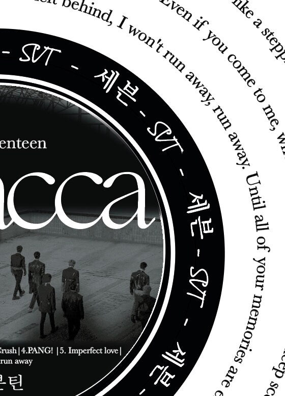 SVT  "Attacca" Album Lyric Art Print