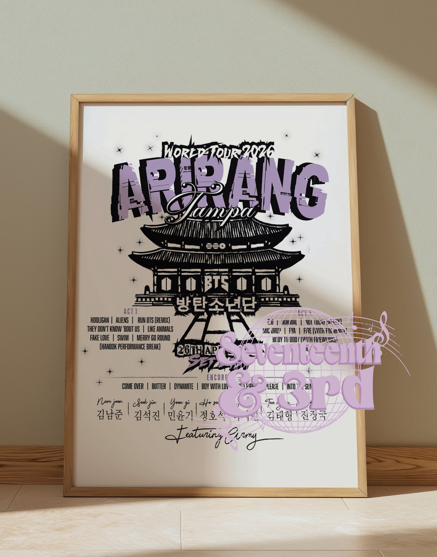 Arirang Tour "Your City" Set List 2026 *Download Version*