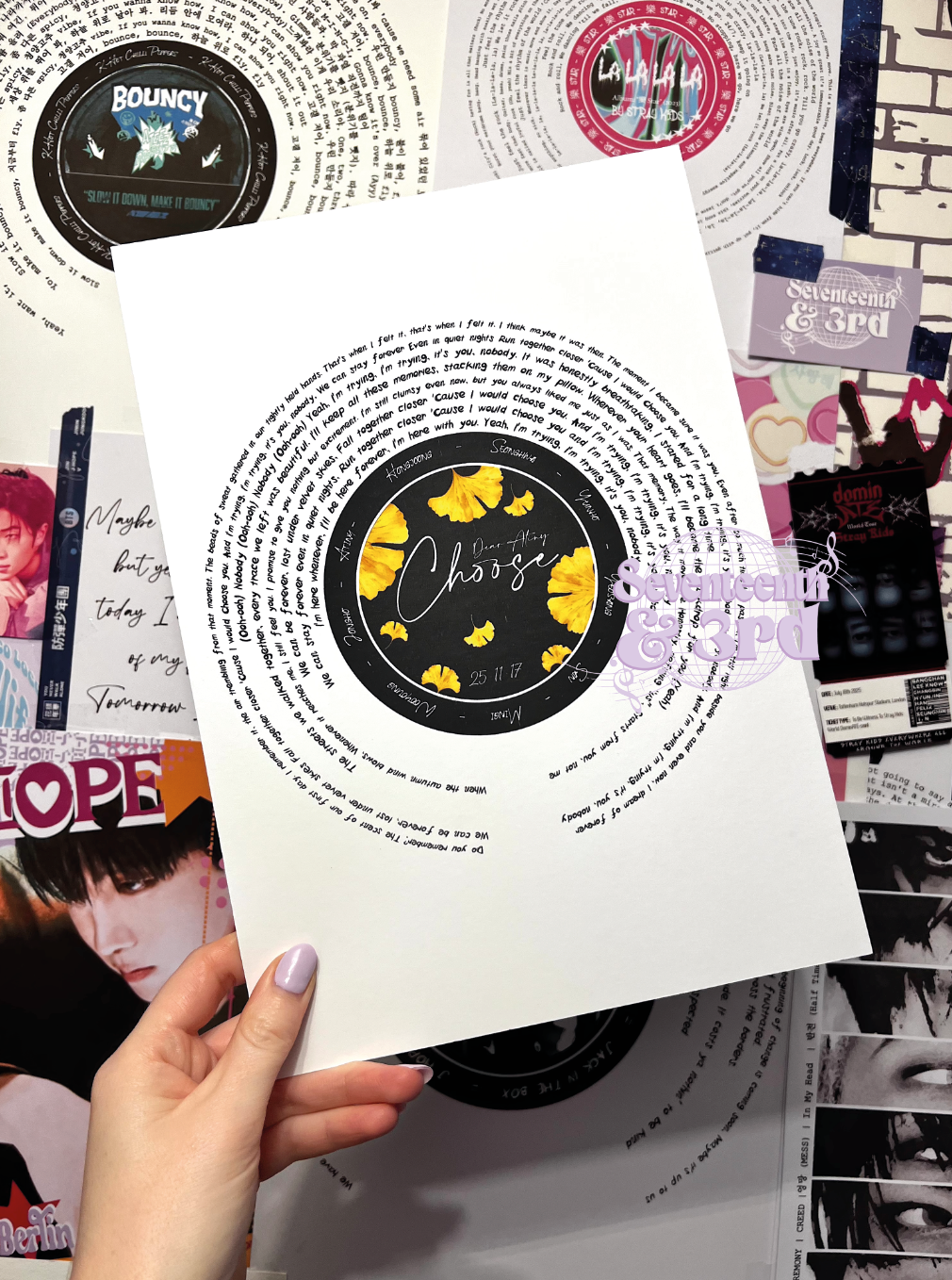 Ateez "Choose" Atiny gift Song Lyric