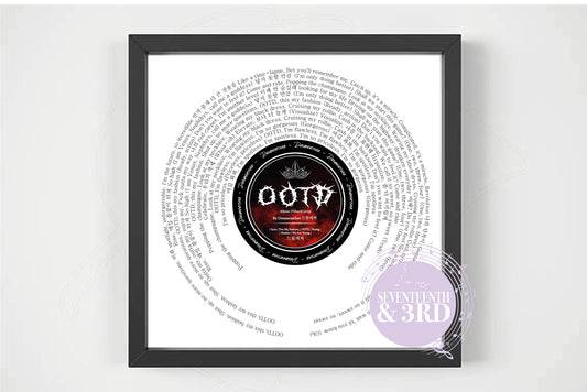 Dream catcher OOTD Lyric Wall Print 드림캐쳐 | Kpop Lyric | VillainS Album |