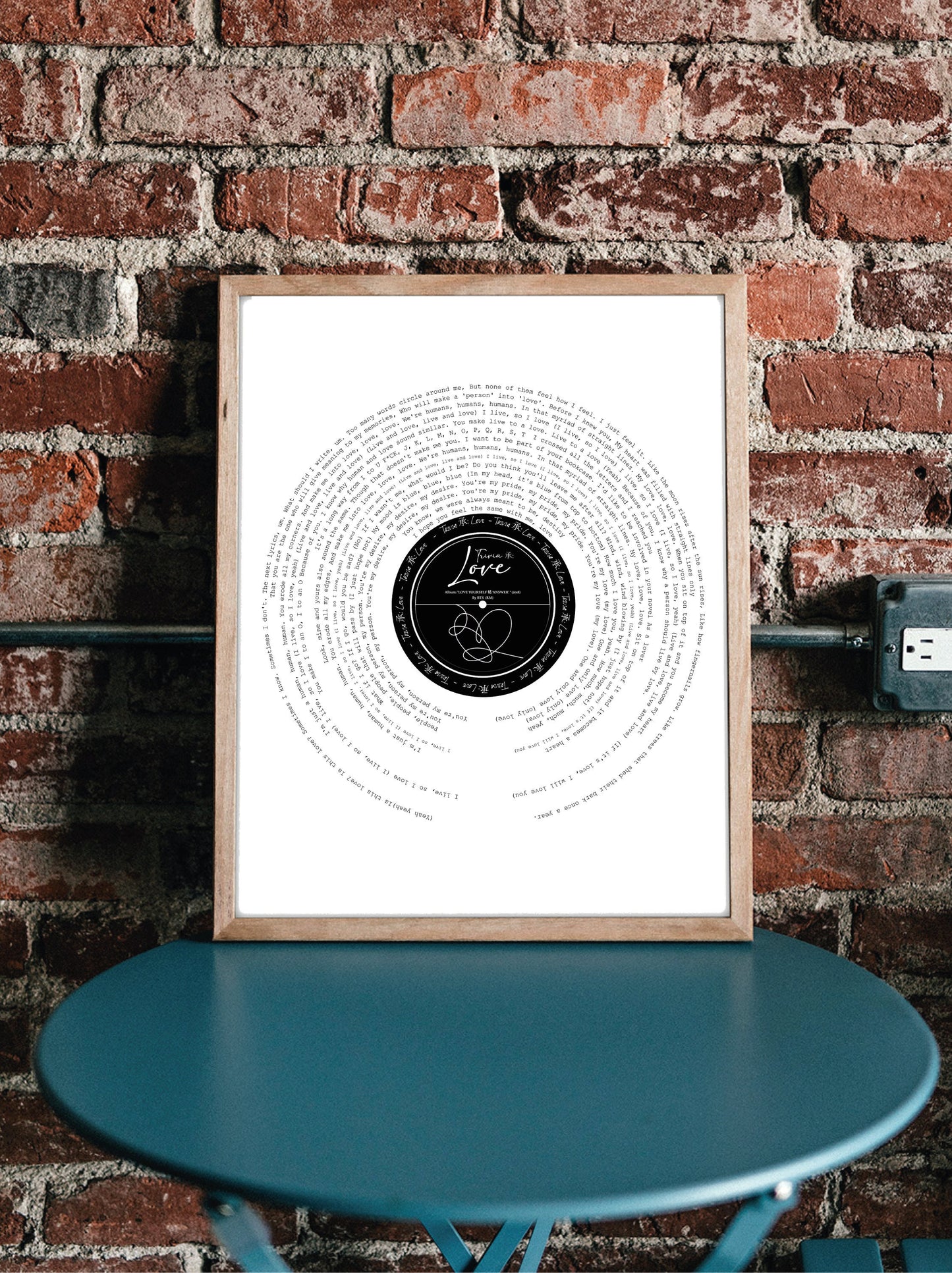 BTS "Trivia: Love" Namjoon RM K-pop Print 방탄소년단