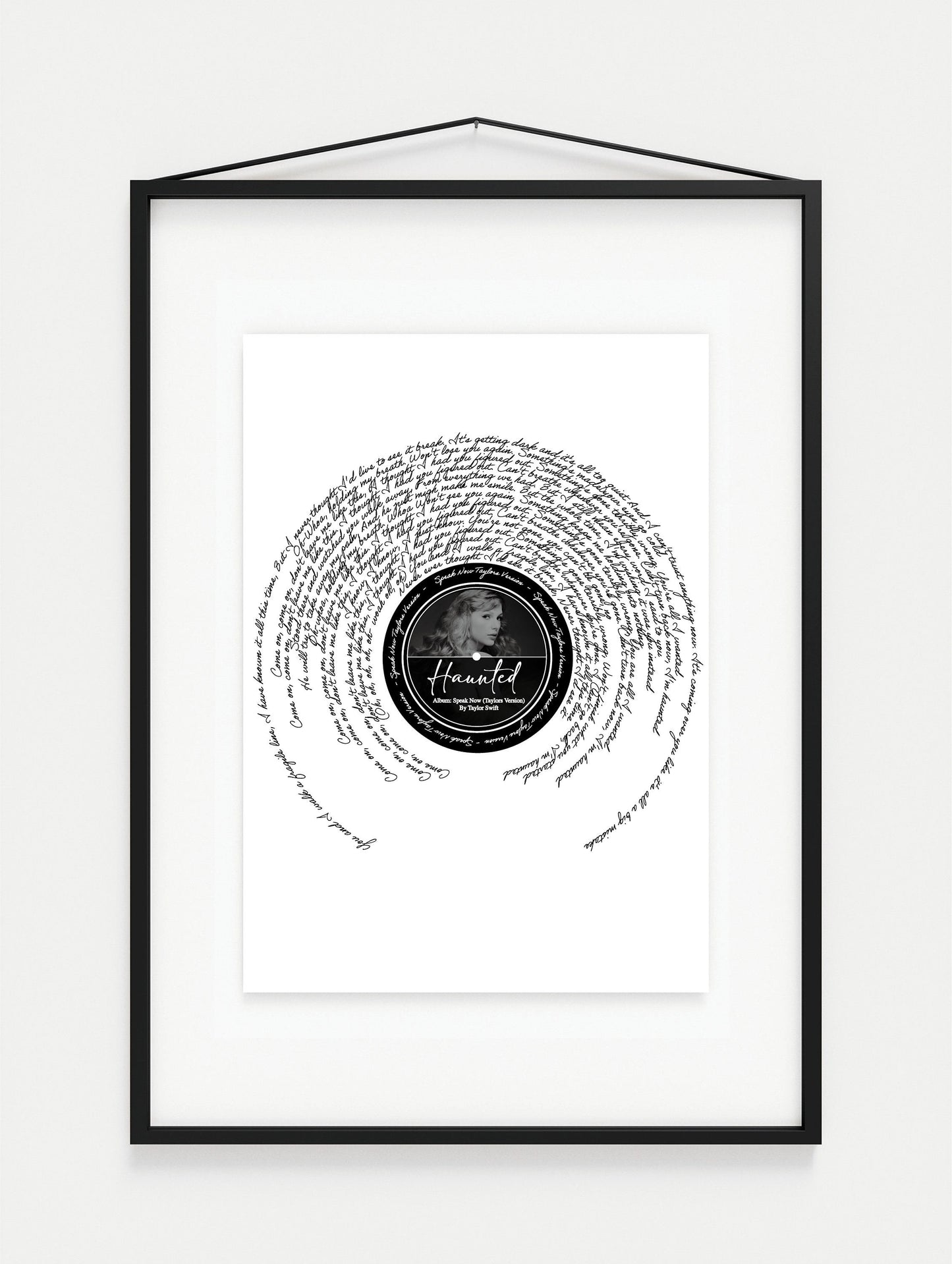 Haunted lyric Print By Ta Swift (TV)  || A3 print
