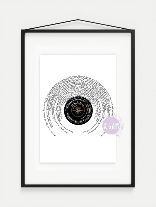 ATEEZ 'Wonderland' Inspired Lyric Print