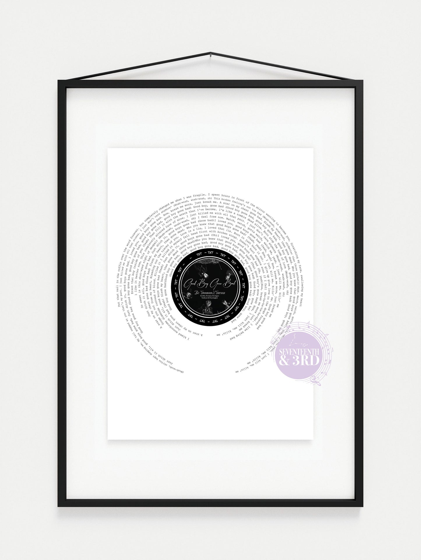 "Good Boy Gone Bad" TXT  Print