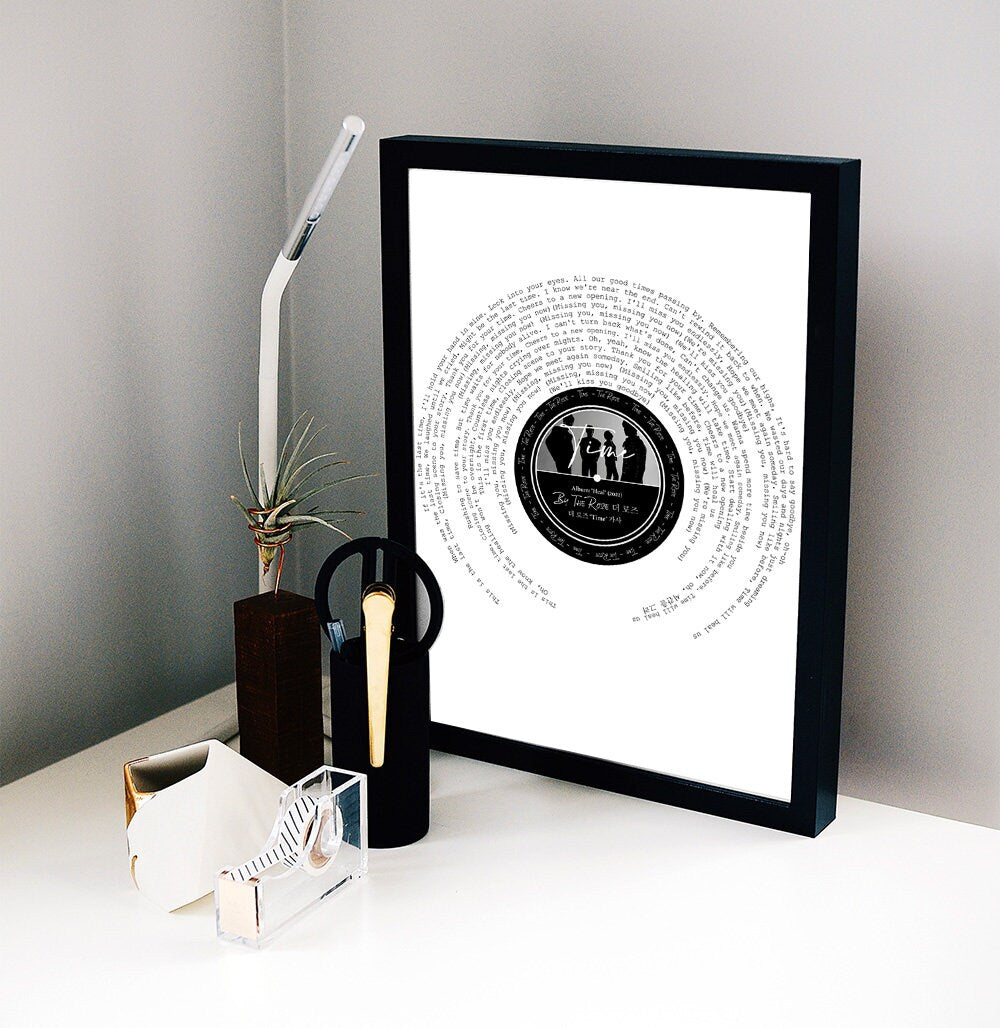 The Rose (더로즈) "Time" Song Lyric Print