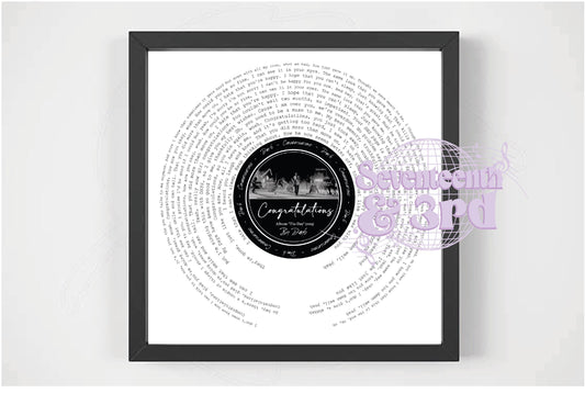 DAY 6 "Congratulations" full Lyric wall Print