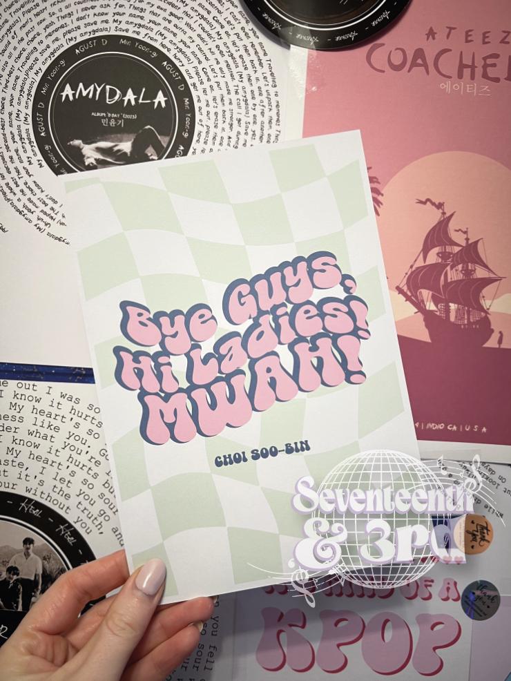 Tomorrow X Together "Once Said" fun Prints ||TXT funny Quote Inspired Print || Kpop Poster