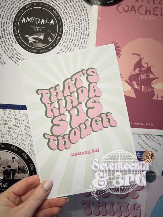 Tomorrow X Together "Once Said" fun Prints ||TXT funny Quote Inspired Print || Kpop Poster