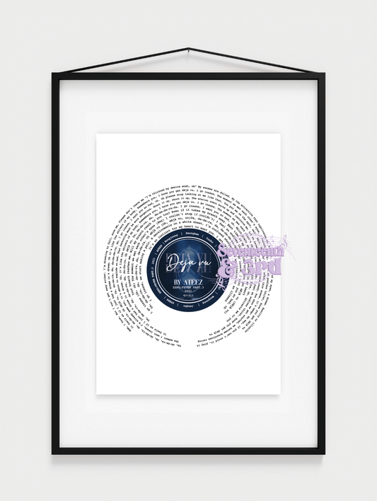 DEJA VU lyrics print
