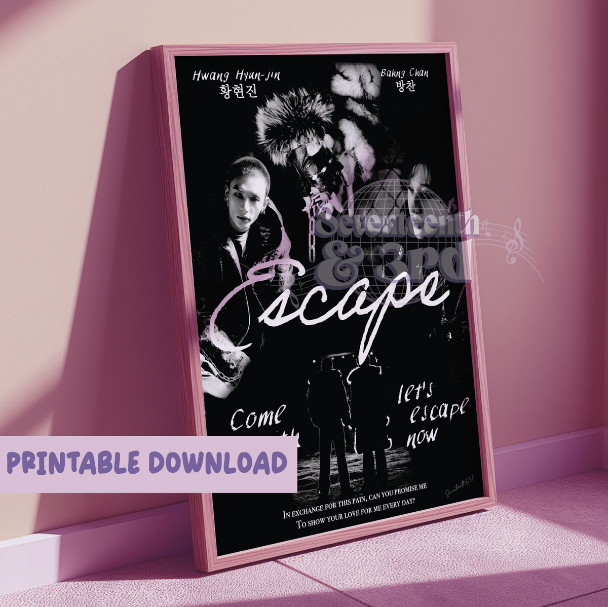 "Escape" Stray kids inspired Movie *Printable download*
