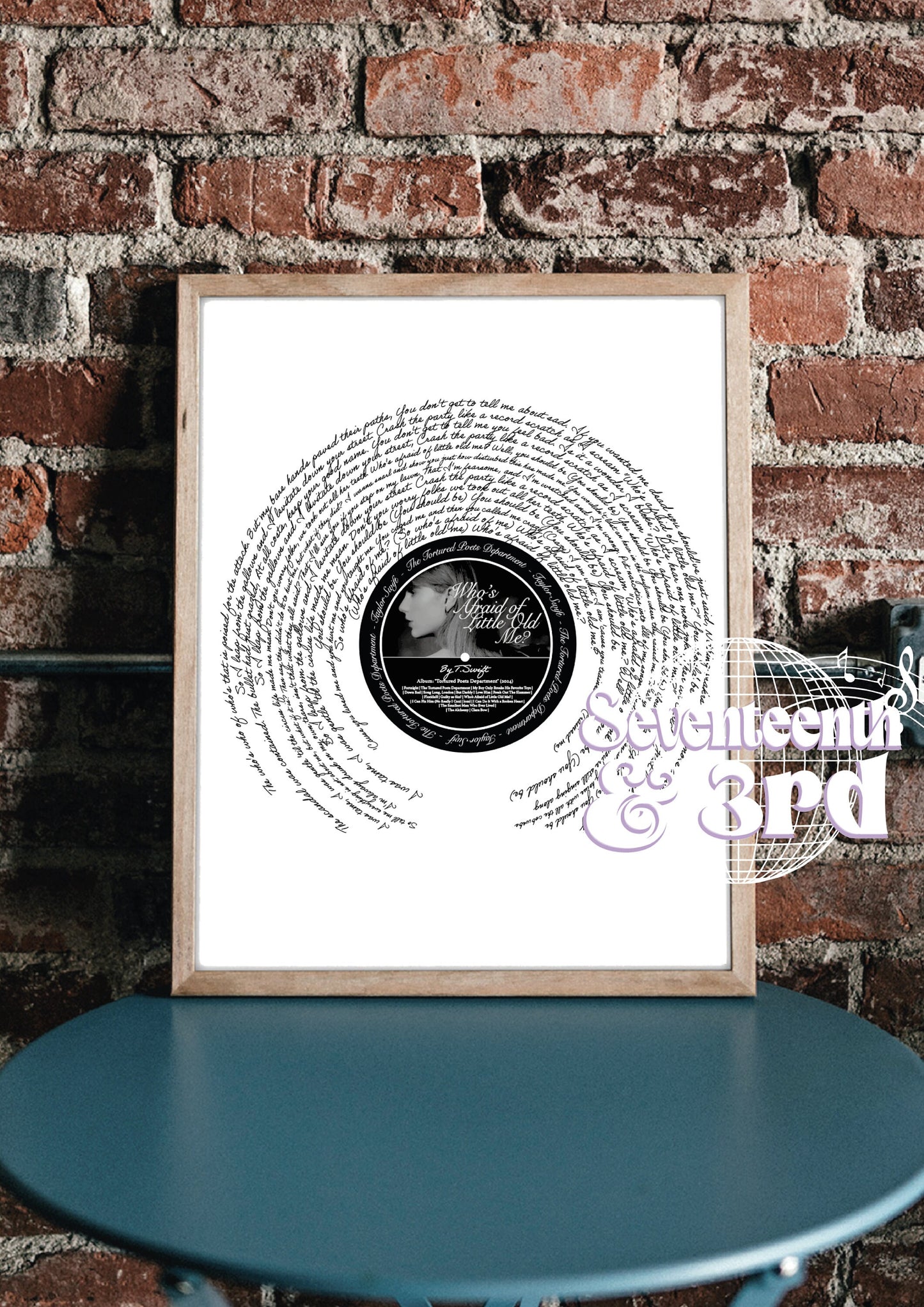 Who's Afraid Of Little Old Me? (TV) TTPD Album A3 size
