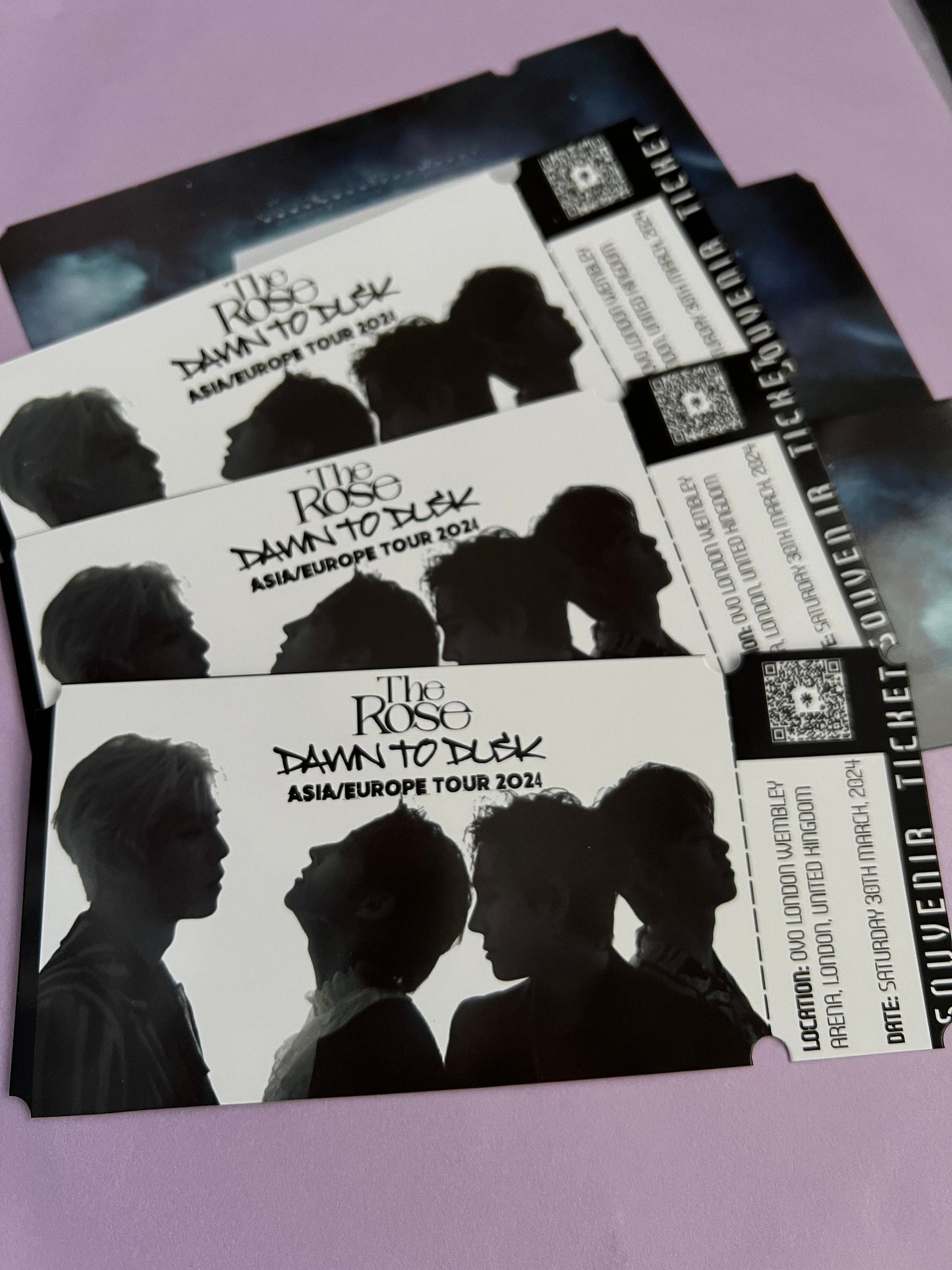 The Rose Dawn To Dusk Tour 2024 Souvenir Ticket |  더 로즈 | personalised Tour Souvenir || DUAL Tour
