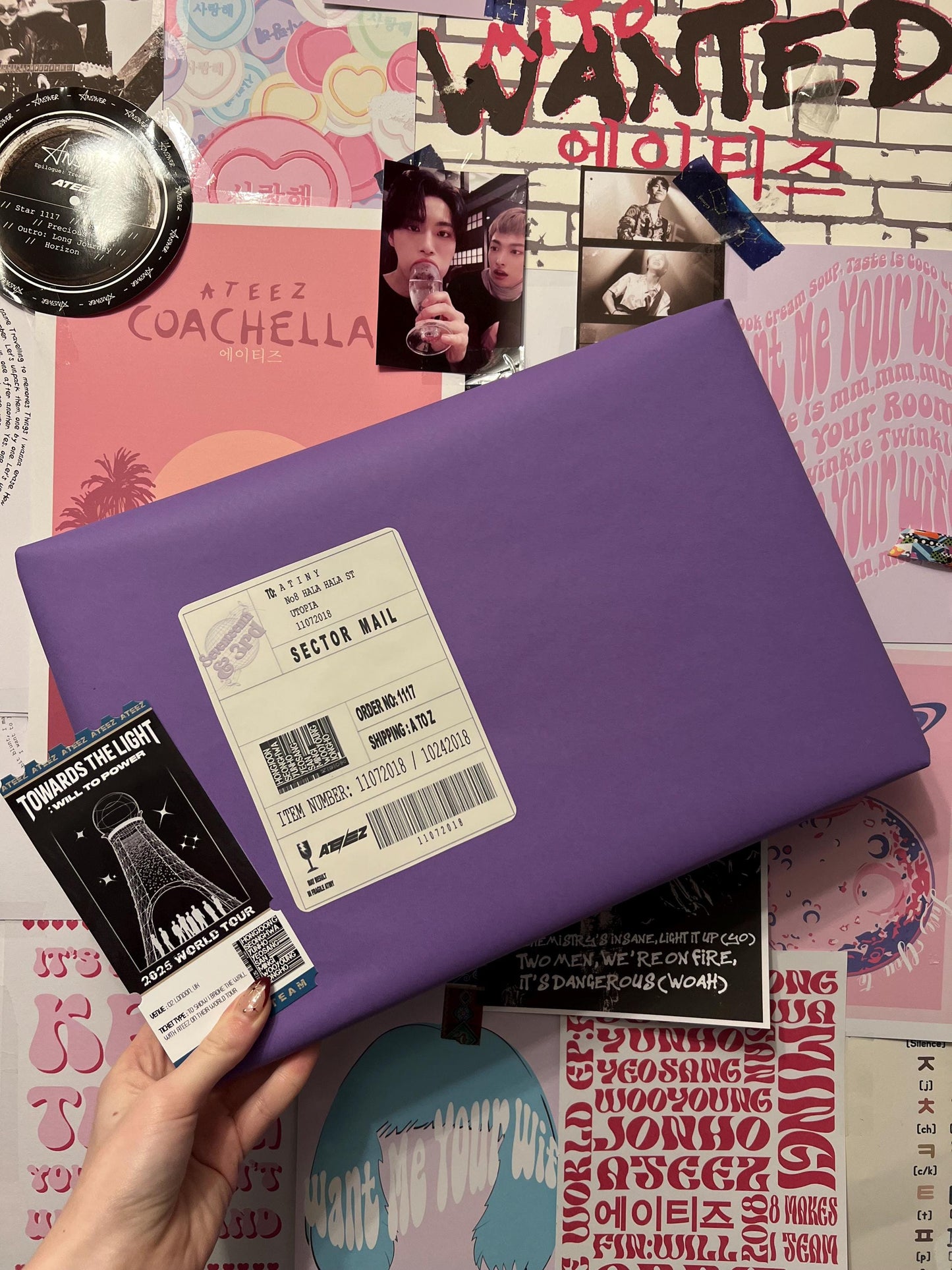 Ateez 2025 inspired Tour Gift Box || Lyric prints and Photocards Atiny Gift | EUROPE Tour